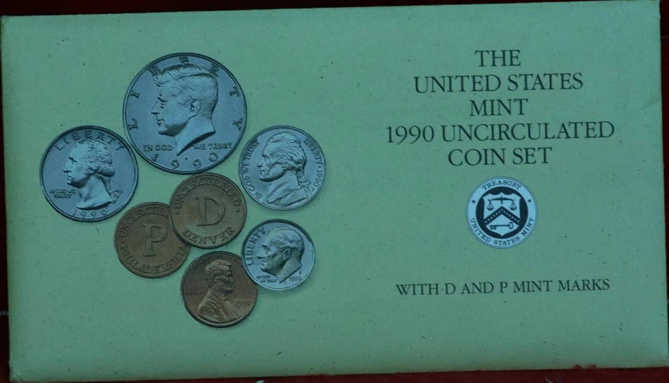 Uncirculated 1990 U.S. Mint Set P & D Mint - Image 1 of 1