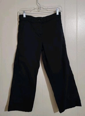 BCBG Women's Button Fly Black Cargo Pants Size 2 - Image 1 of 2
