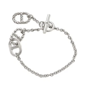 AUTH HERMES CHAINE D'ANCRE PARADE BRACELET STERLING SILVER SV925 WOMEN'S F/S - Picture 1 of 5