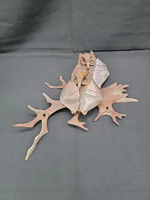 Arte de pared escultura de búho de metal rústico hecho a mano Foto 1 de 4