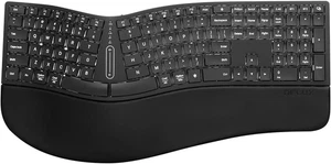 DeLUX Full Size Wireless Ergonomic Keyboard - Picture 1 of 2
