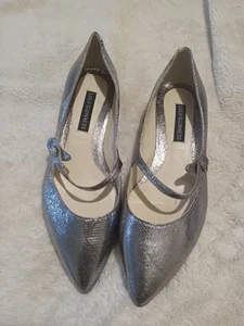 Ladies Lulu Guinness Mary Jane Kitten Pumps Black Leather Heels 37 US 6.5 - 7 - Picture 1 of 7
