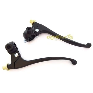 Paar Hebel Befehle Classic Mit Anschluss Und Spiegel Schwarz Ø 22mmcaferace - Bild 1 von 1