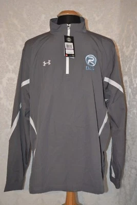 Nuevo con etiquetas Pullover Under Armour Para Hombre Calce Suelto Gris y Blanco 1/4 Cremallera Polar Talla 2XL Foto 1 de 4