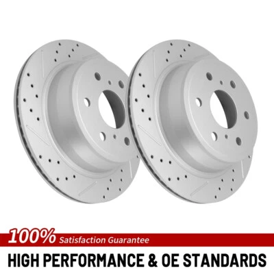 Rotor de freno trasero perforado de 13,58 pulgadas para Chevrolet Tahoe 2007 2008 2009 2010-2020 Foto 1 de 4
