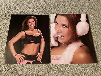 Lote (2) recortes de revista pinup de fotos vintage WWF MICKIE JAMES WWE DIVA Foto 1 de 2