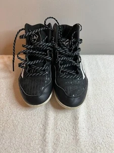 Adidas Youth Power Alley 3 Black S84781 Black Baseball Cleats Shoes Size 4 - Picture 1 of 6