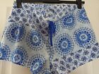 LIGHTWEIGHT PULL ON SHORTS SIZE 16 BY TU IN BLUE MIX PRINT.      (Q1/23)