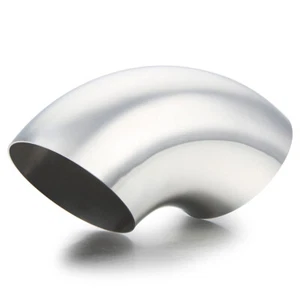 3" Diameter Elbow Exhaust Pipe Stainless Steel 3" Tight Radius Mandrel Bend 90° - Picture 1 of 8