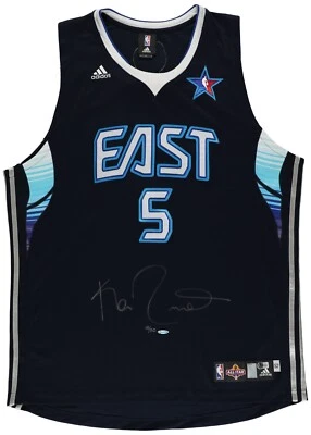 Camiseta deportiva firmada por Kevin Garnett 2009 NBA All Star Game certificada por la cubierta superior de la UDA Foto 1 de 3