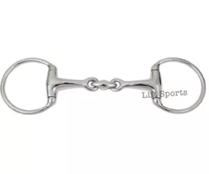 EGGBUTT punta cavallo serpente losanga grasso doppio giunto maglia ovale acciaio inox nuovo - Foto 1 di 4