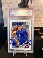 ⭐️ NOLAN RYAN 2021 TOPPS #567 PSA 8 NM-MT SP CARD 🔥