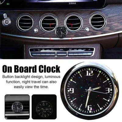 Car Clock Luminous Stick-On Digital Watch Quartz Clocks Set Dashboard BEST L7B1 - Image 1 of 4