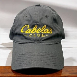 Cabelas Club grauer Hut verstellbarer Riemen hinten goldfarbenes Logo bestickt Einheitsgröße - Bild 1 von 7