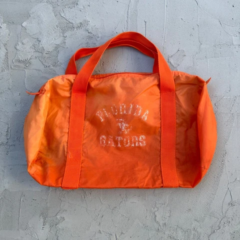 Vintage University of Florida Gator Orange Nylon Duffel Bag Cover