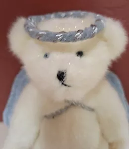 Boyds Bears Kaylie Angelfrost 10" Angel Bear Blue Eyes Wings Halo Christmas - Picture 1 of 5