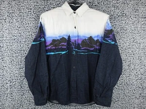Roper Border Lake Mountainside Eagle Button Up Western Shirt Women’s Small - Picture 1 of 14