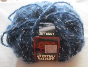 Fils Anny Blatt Designer Mohair Yarn #1607 Sky'Anny (Blue with Silver) -1.75 oz - Picture 1 of 6