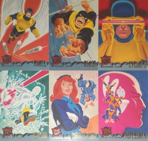 Marvel X-Men 95 Fleer Ultra Original Team 6 Cards - Full Set