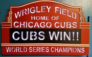 Cubs Stadium sign, Chicago stadium sign, Wrigley Field LED baseball Stadium,  - Picture 1 of 2