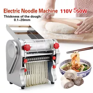Electric Noodle Machine Dumpling Skin Pasta Press Maker Commercial Home 110V - Picture 1 of 13