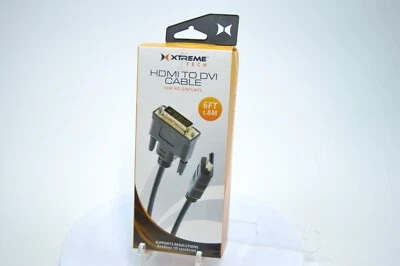 HDMI to DVI-D Monitor Display TV Adapter Cable Male/Male HD 1080p HDTV 6 FT FAST - Image 1 of 4