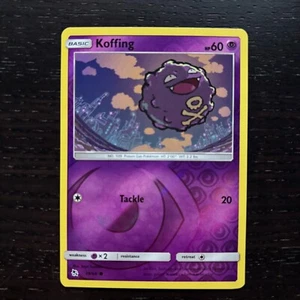Koffing 28/68 Pokemon Hidden Fates Sun & Moon Reverse Holo Common Card NM - Picture 1 of 2