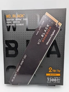 ✅ WD Black SN850X 2TB - Internal M.2 SSD PCIe Gen 4 x4 NVMe - NEW - Afbeelding 1 van 2