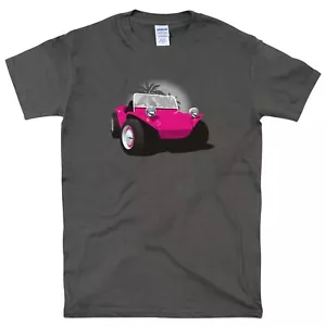 Klassisches Baja Beach Buggy T-Shirt Dünenrennfahrer Vintage Auto Top - Bild 1 von 6