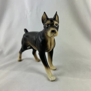 Doberman Dog Figurine Porcelain 5.5” X 7” Standing Pose - Picture 1 of 8