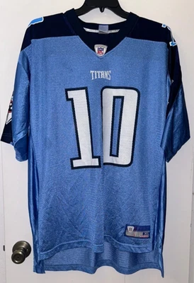 THROWBACK  Vince Young #10 Tennessee Titans Jersey Vintage Classic Blue Size XL - Image 1 of 4