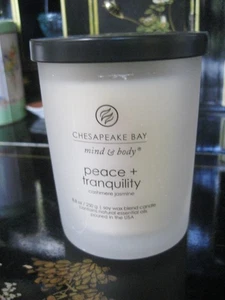 New, Never Lit Chesapeake Bay Mind & Body Candle, 8.8 Ounce, Peace + Tranquility - Picture 1 of 6