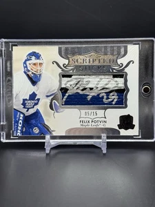 2023-24 Upper Deck The Cup Felix Potvin Scripted Sticks /15 Auto #ST-FP - Bild 1 von 2