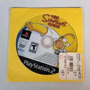 The Simpsons Game (Sony PlayStation 2) PS2, Disc Only! Video Game - Picture 1 of 5