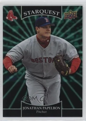 2009 Upper Deck Starquest Emerald Super Rare Jonathan Papelbon #SQ-45 - Image 1 of 2