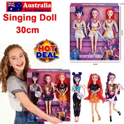 Cosplay Kpop Demon Hunters Dolls, K Pop Collectible Figure Toys with Music Light - image 1 of 4