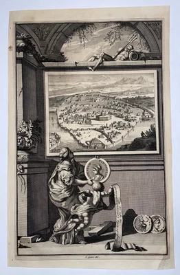 ANTIGUO FRONTISPICIO GOEREE SIGLO XVIII Foto 1 de 4