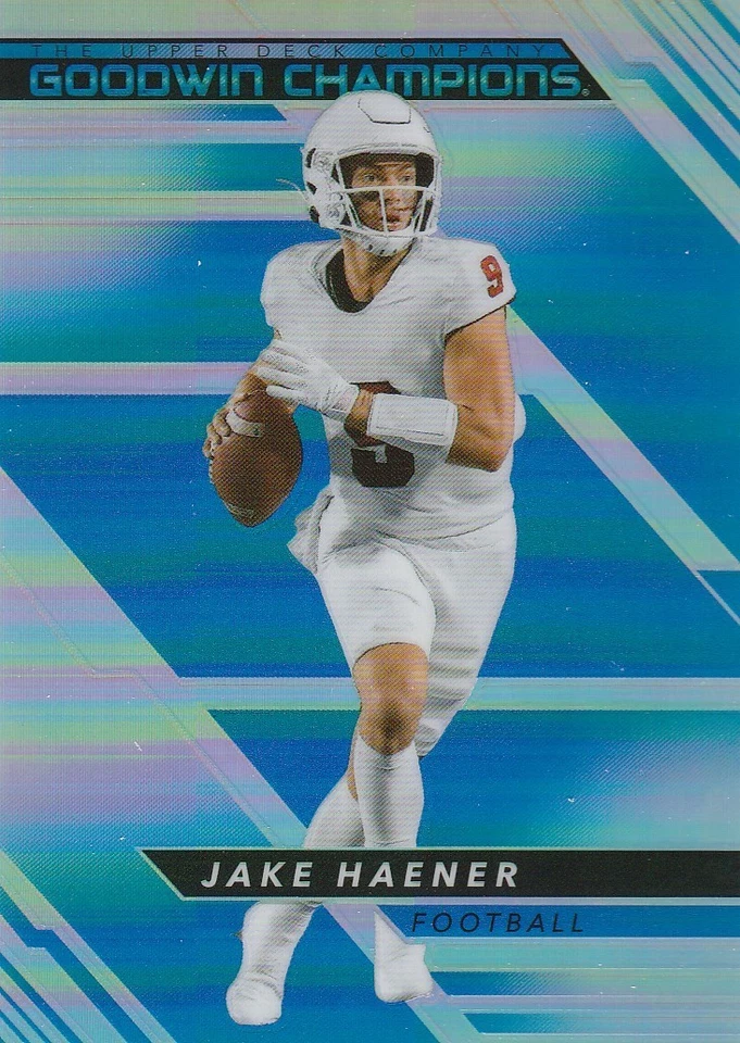 2022 Goodwin Champions Jake Haener P32 Platinum Rainbow Blue - Image 1 of 1