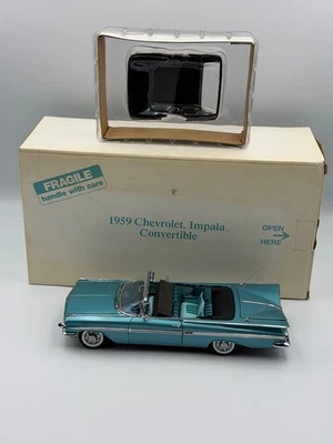 Chevrolet Impala 1959 convertible Danbury como nuevo, azul, 1:24, excelente, en caja Foto 1 de 4
