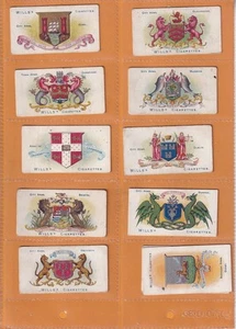 WILLS'S - BOROUGH ARMS - SCROLL BACK ISUED 1903 - BOROUGH ARMS - DERBY - Picture 1 of 2