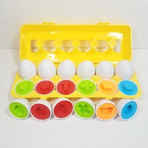 Kidzlane Match And Count Eggs Educational Learning Toy Shape Matching Egg Carton - Picture 1 of 6