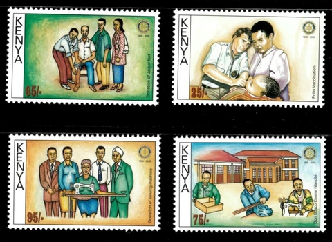 Kenya 2005 - Rotary Club International, Centenary - Set of 4v - Sc 781-84 - MNH Cover