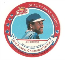 1989 King-B Disc #8 Joe Carter - Indians