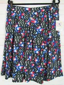 Lularoe Donna Americana Madison Nero con Gonna Multicolore Taglia 2XL Nuovo con etichette - Foto 1 di 3