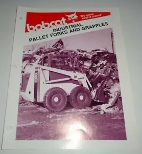 Bobcat Skid Steer Loader FORCHE E PINZE PALLET INDUSTRIALI Brochure di vendita 4/79 - Foto 1 di 2