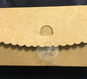 48 Pcs Round Thank You Stickers Seal envelope gift box Wedding Invitation - Picture 1 of 2