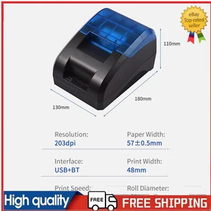 58mm Desktop Thermal Printer USB/BT Wireless for iOS Android Windows Retail - Picture 1 of 9
