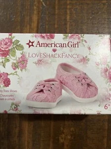 NEW American Girl Love Shack Fancy ROSY TOES SHOES Pink Sneakers for 18" Dolls - Picture 1 of 1
