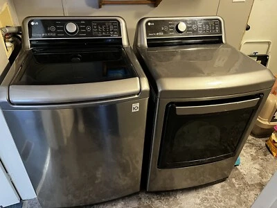 LG Smart Wi-Fi Top Load Washer and Gas Dryer - Image 1 of 4