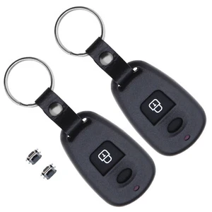 2x Smart Remote Key Shell for Hyundai Elantra Santa Fe Matrix Trajet 1 Button - Picture 1 of 5